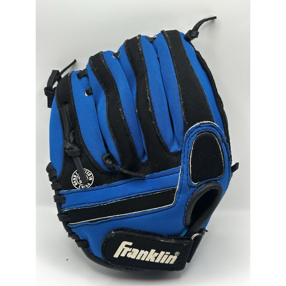 Franklin RTP 9" Youth Baseball Glove Blue Black Durabond Lacing Model 4861